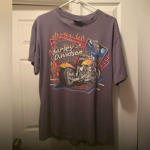 Vintage late 90s Harley-Davidson T-shirt, large, grayish color, good condition